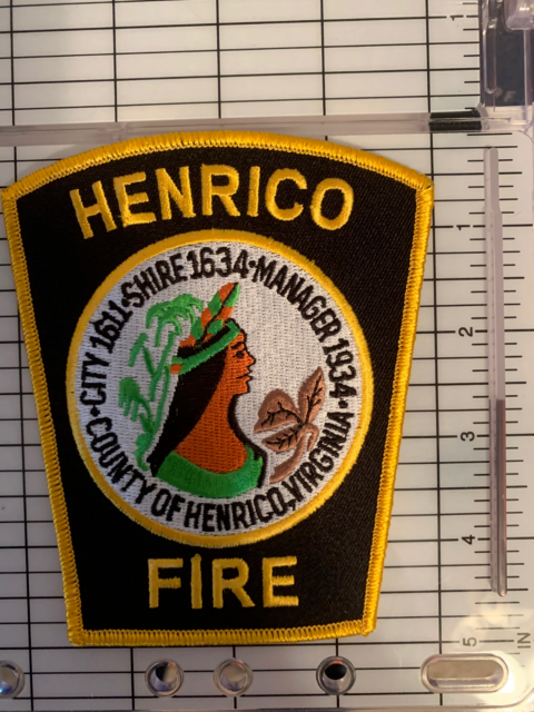 OLD DESIGN Henrico Fire Patch