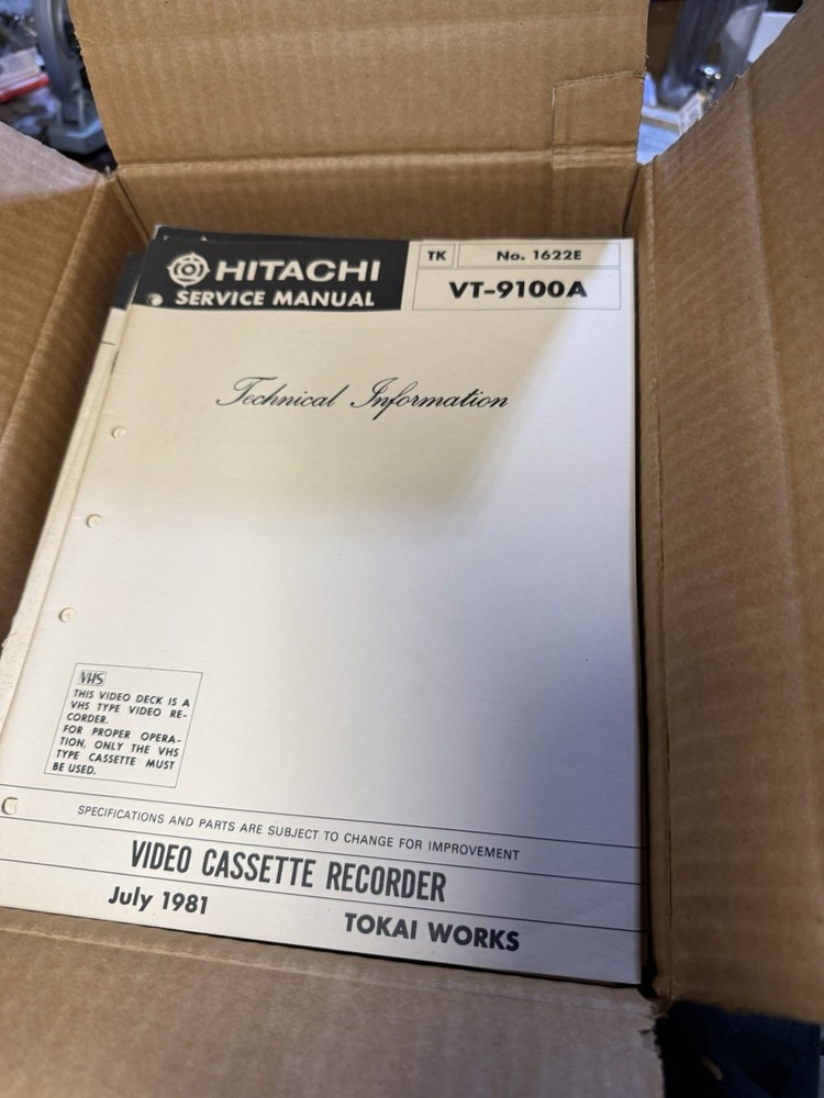 Original VCR Service Manuals