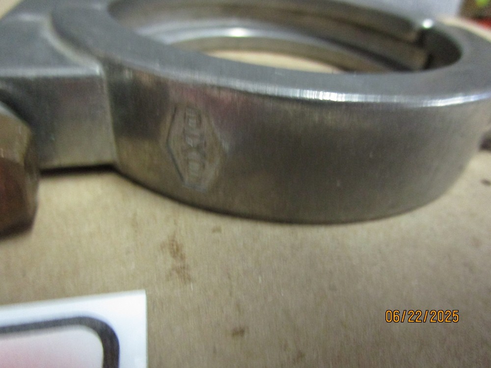 2 Dixon 3" Sanitary Clamps