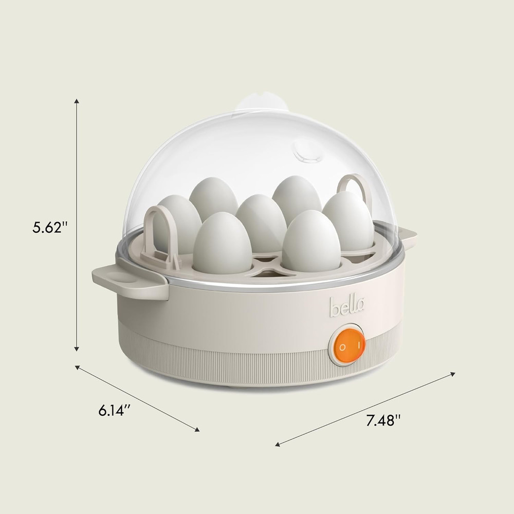 Electric Egg Cooker, 7 Eggs Capacity Tray, Single Stack, for Poached, Scrambled