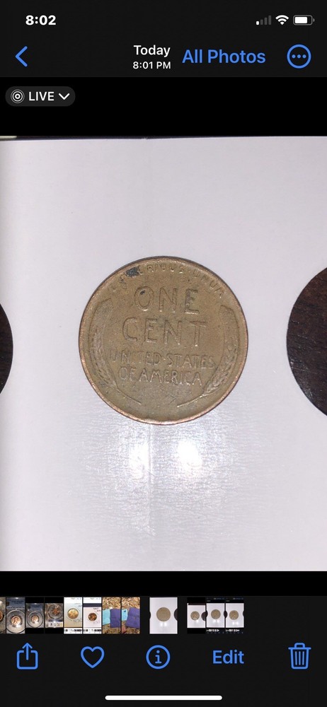 1955 D Brown Wheat Penny