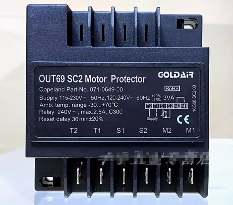 Compressor protection module OUT69 SC2 071-0649-00 motor protector 115～230V