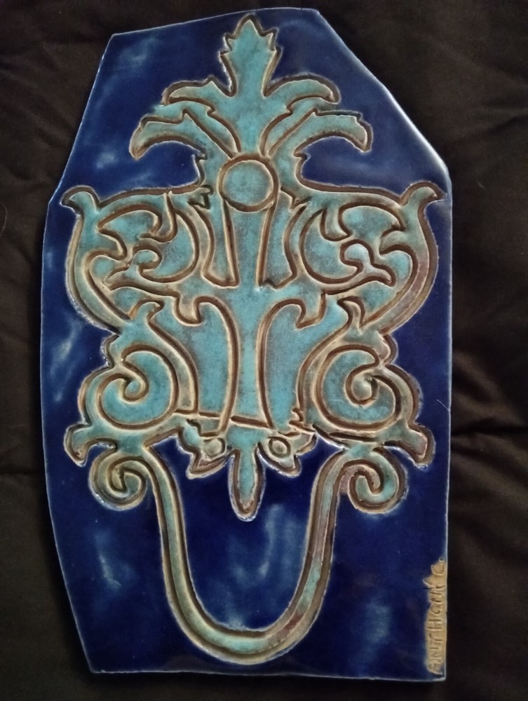 Ceramic Tile Art Signed Anthony C. Stunning