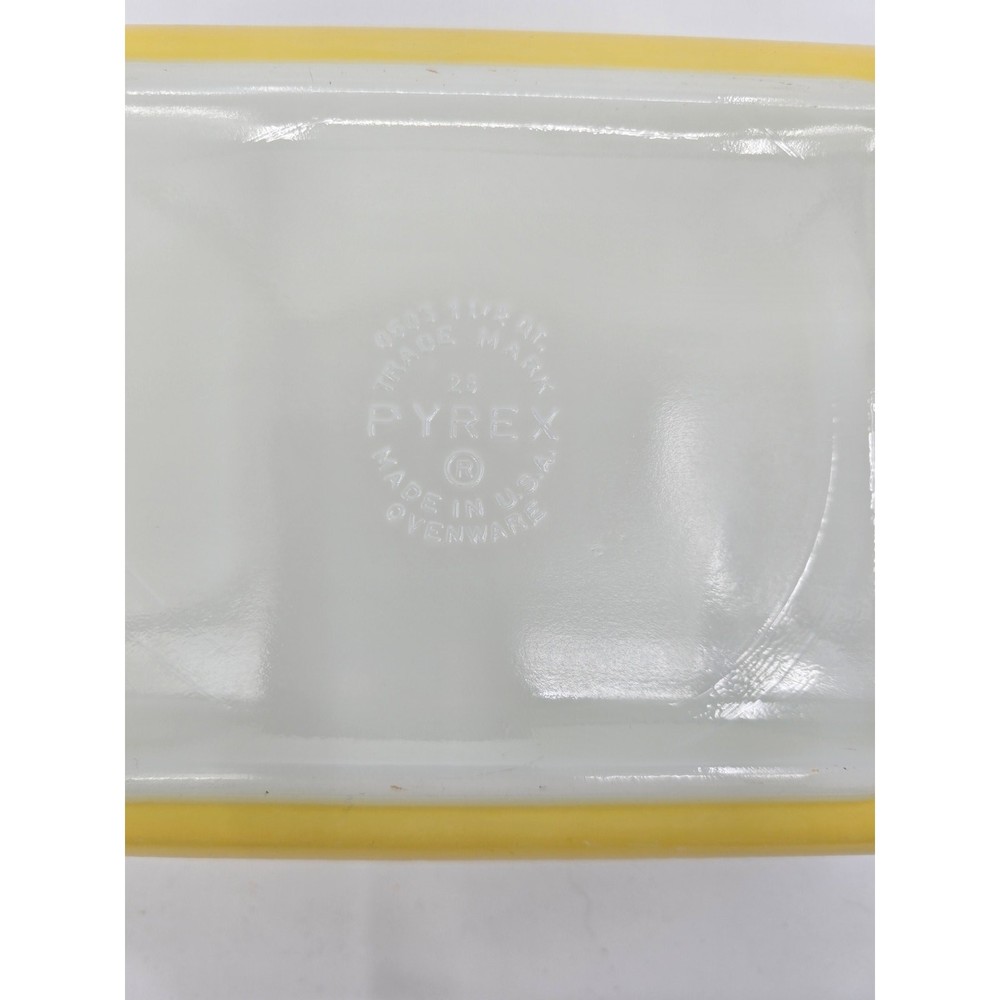 Vintage Primary Yellow Pyrex Dish