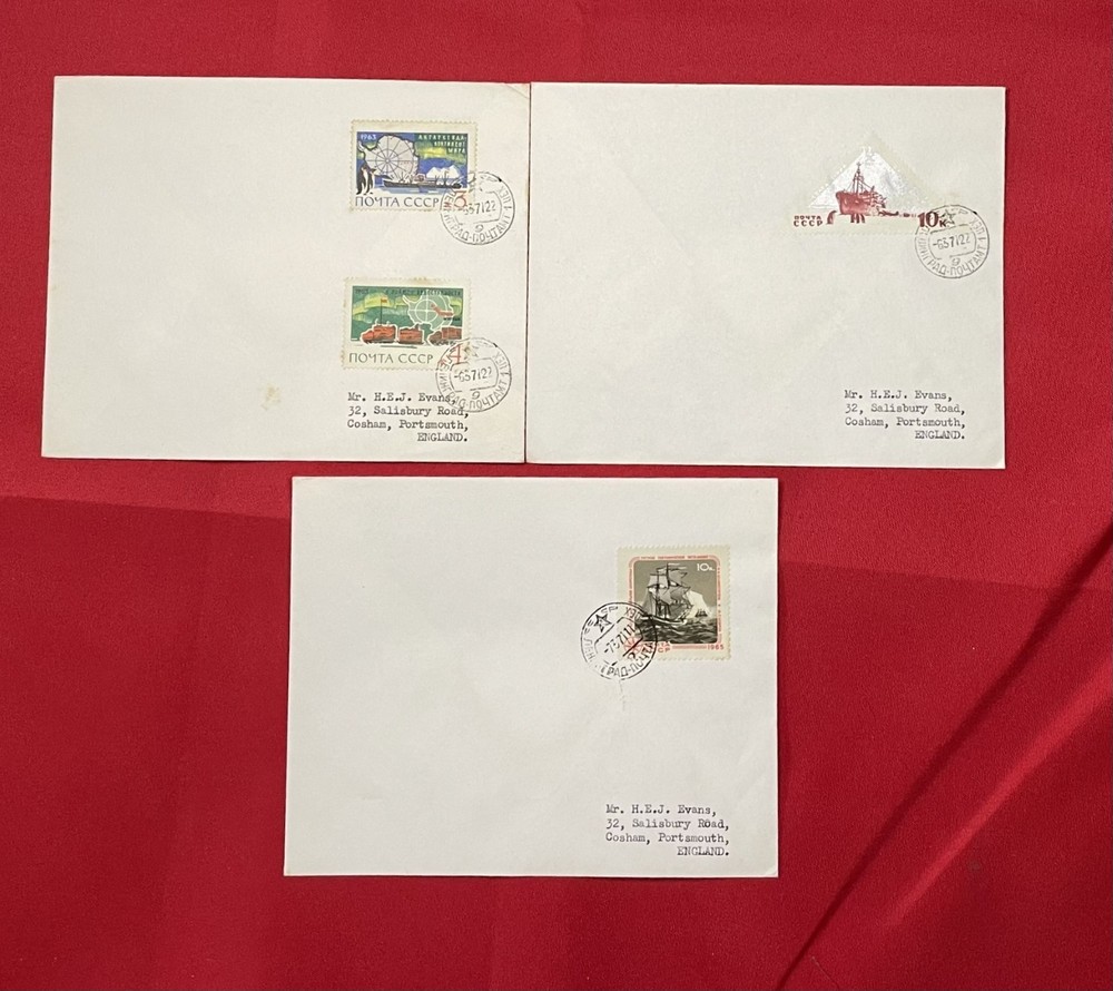 1971 BAS Russian Antarctic Territory 3 x FDC