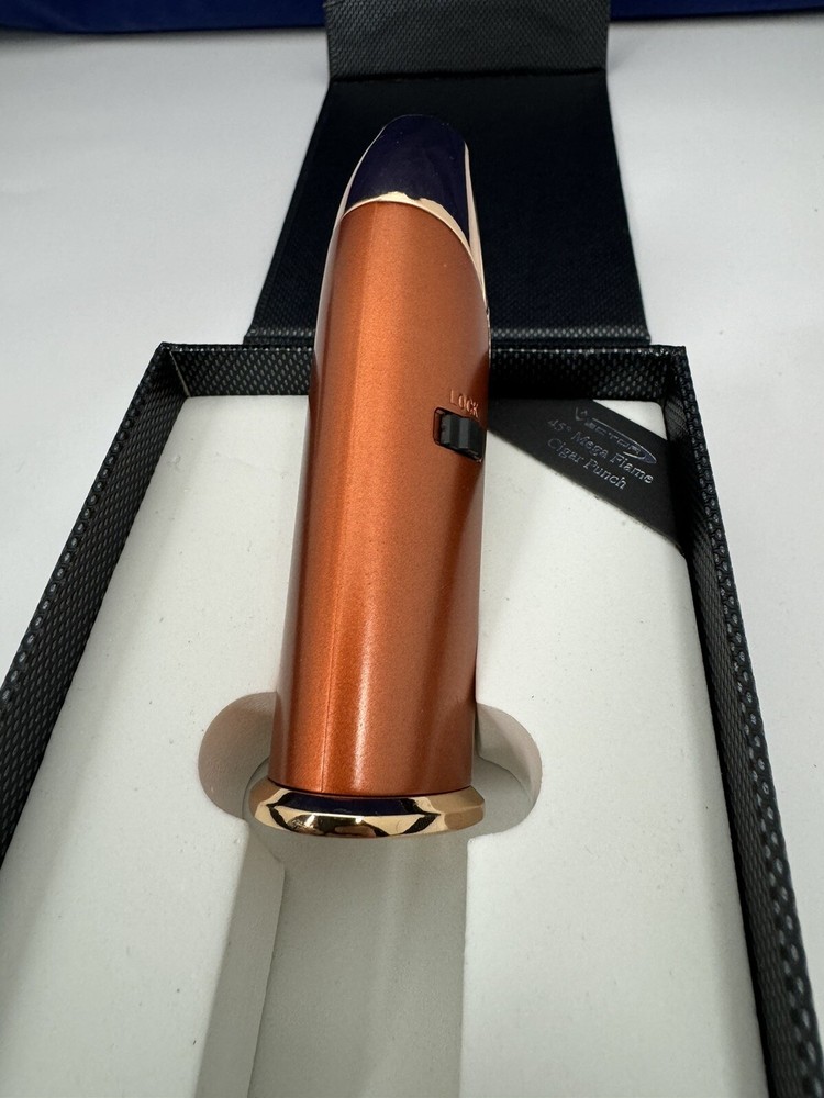 Vector AZTECH - Wind Resistant Large Single Jet Torch Lighter - Rose Gold - New