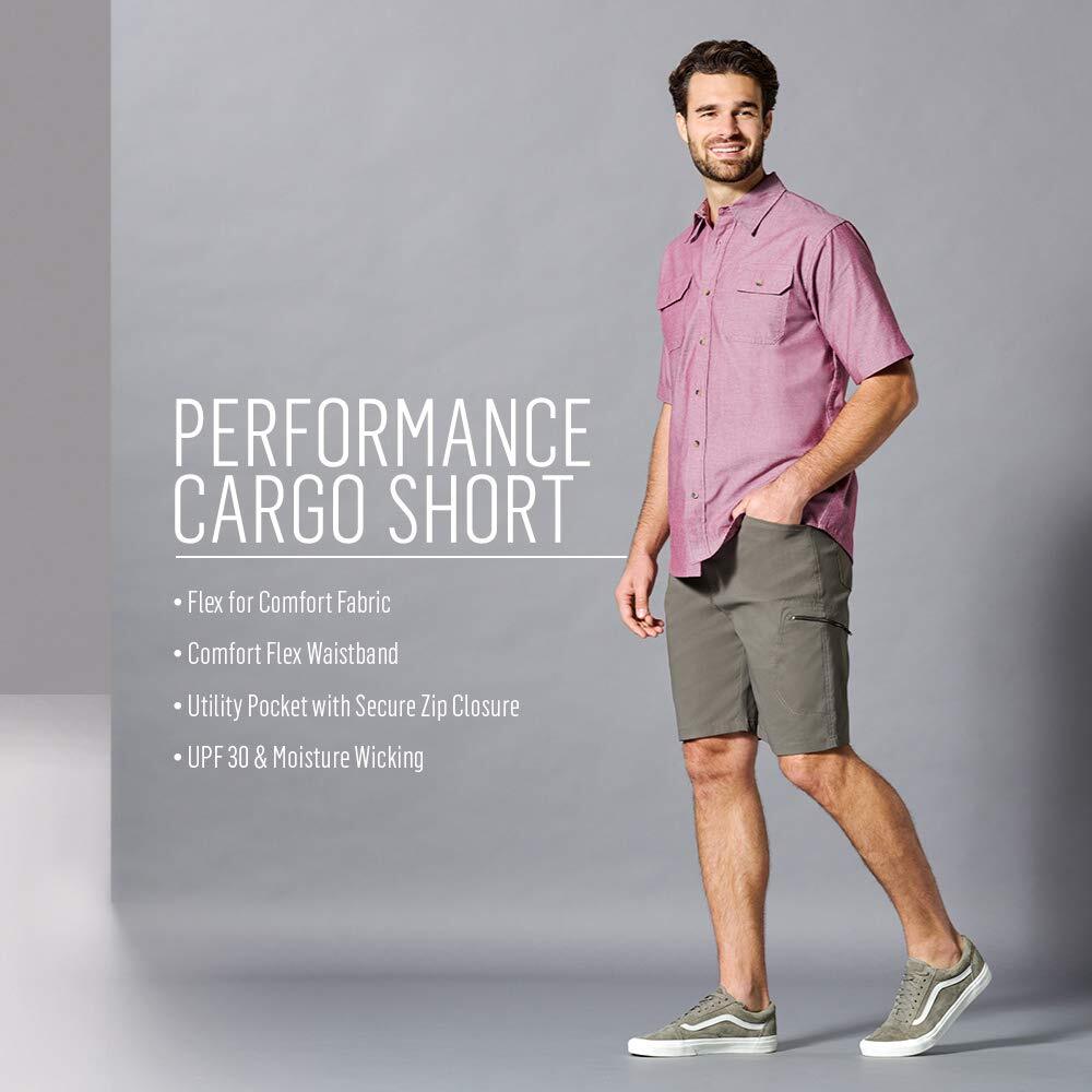 Wrangler Authentics Men's Performance Comfort Flex Cargo Short | Black | 38