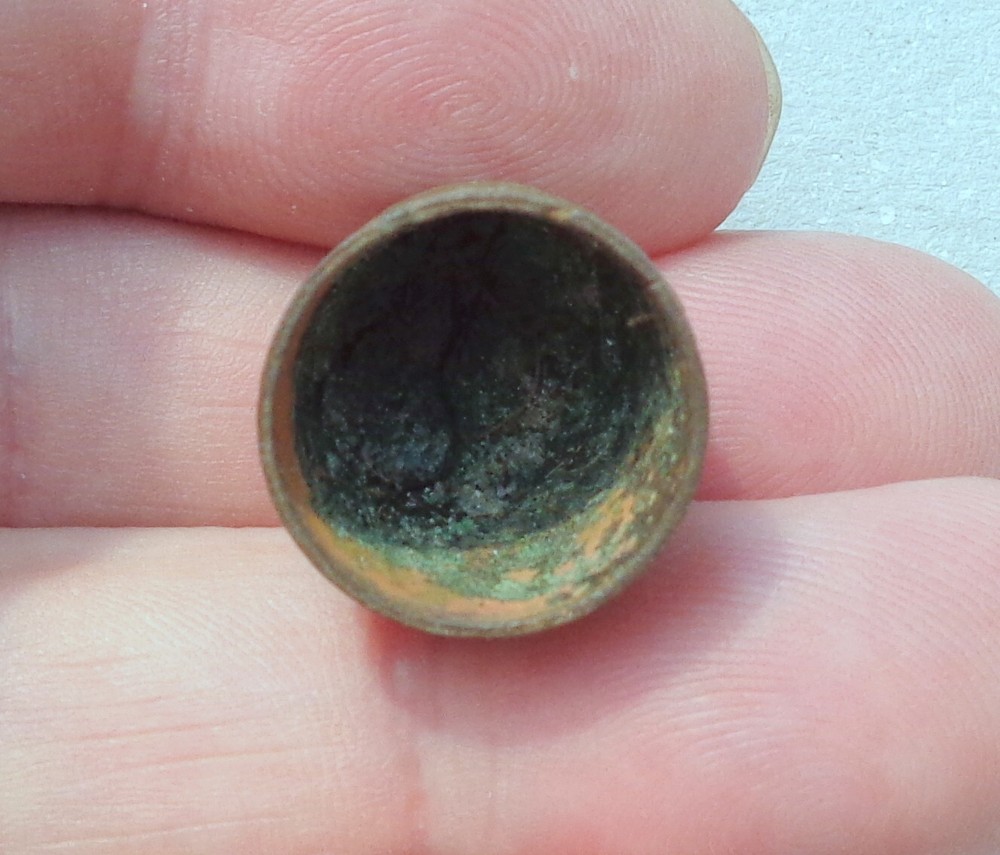 Brass Thimble Dating About 1700 Detecting Find