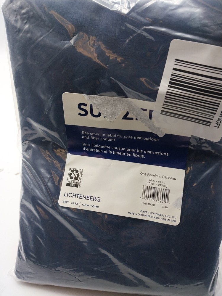 Sun Zero Panel Curtain Navy 40in x 84in