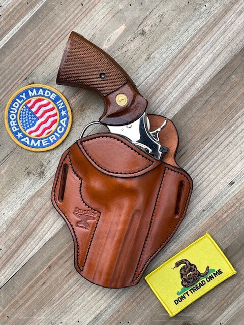 COLT PYTHON Leather Holster 4-1/4" barrel RH NEW MODEL (READ LEAD TIME)
