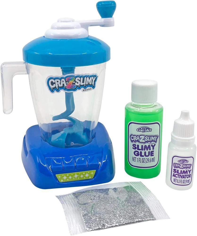 Compact Craz-Slimy Slime Mixing Station - Includes Glue and Crank Function