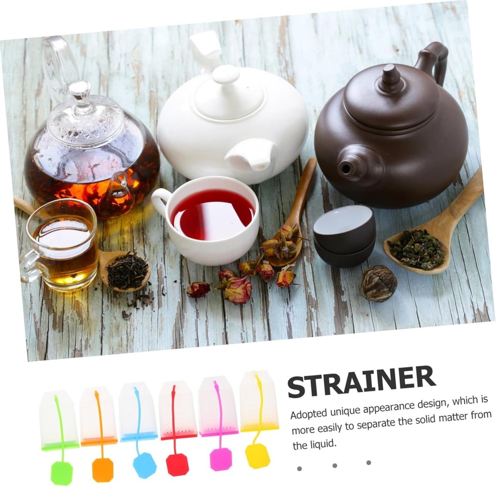 2Pcs Silicone Tea Strainer Reusable Loose Leaf Infuser