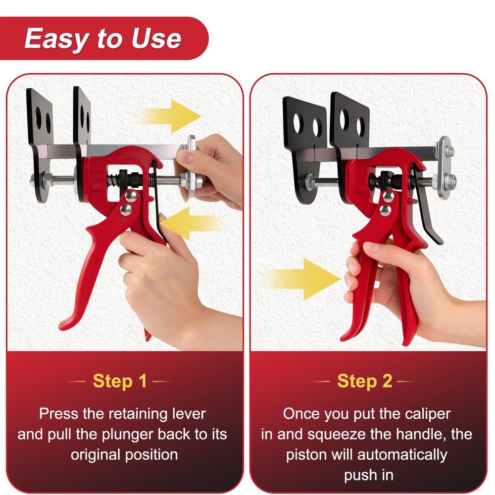 Cupbunny Brake Caliper Compression Tool, 4 Piston Tool for Red