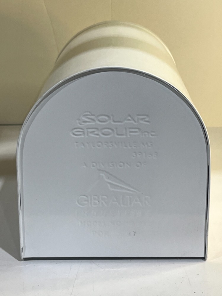 Solar Group Gibraltar Industries White Locking Mailbox Model No. MB-981W