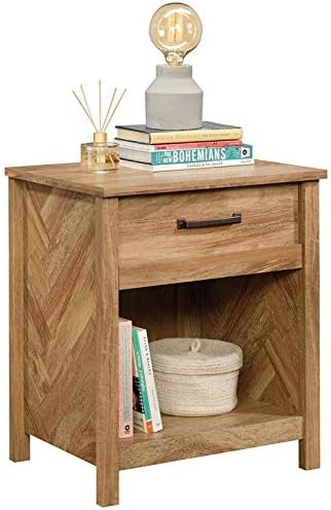 River Ranch Full-Queen Headboard & Cannery Bridge Nightstand Set, Mango Finish