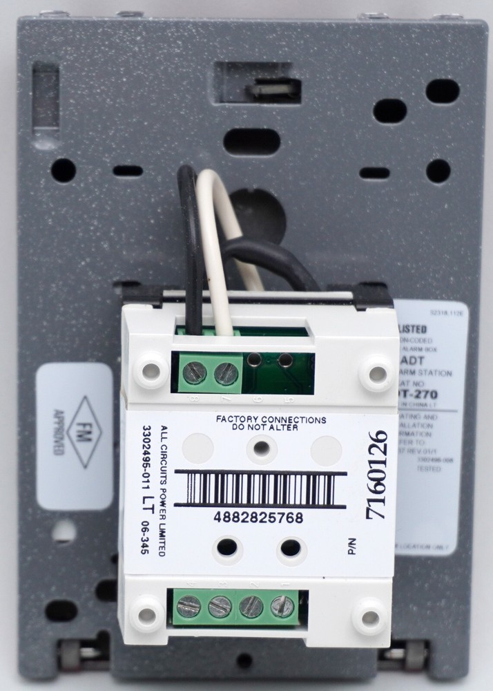 Tyco ADT-270 Fire Alarm Pull Station