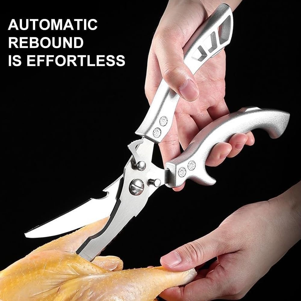 Poultry Shears Heavy Duty, Multi-functional Kitchen Shears, with Anti-Slip Handl