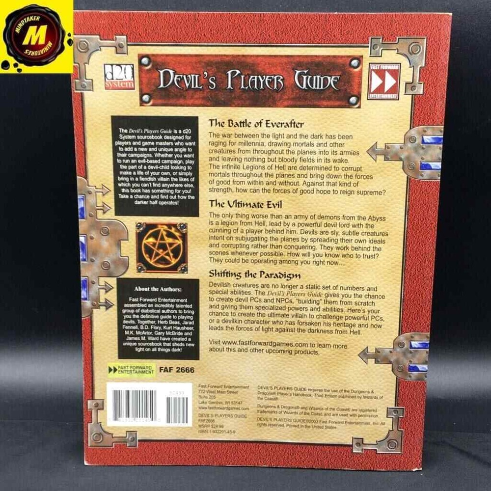 Devil's Player Guide (FAF 2666) (Softcover) - #132665 - d20
