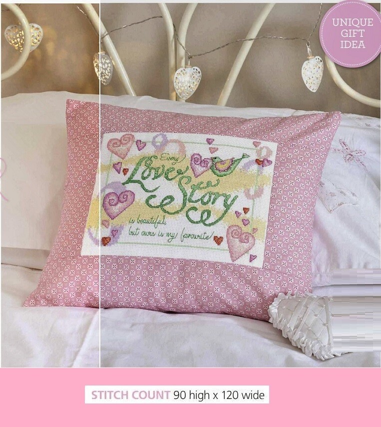 YOUR LOVE STORY  CROSS STITCH PATTERN  ONLY  EQ - RER