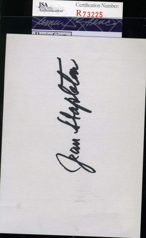 Jean Stapleton Jsa Coa Hand 4x6 Index Card Authenticated Autograph