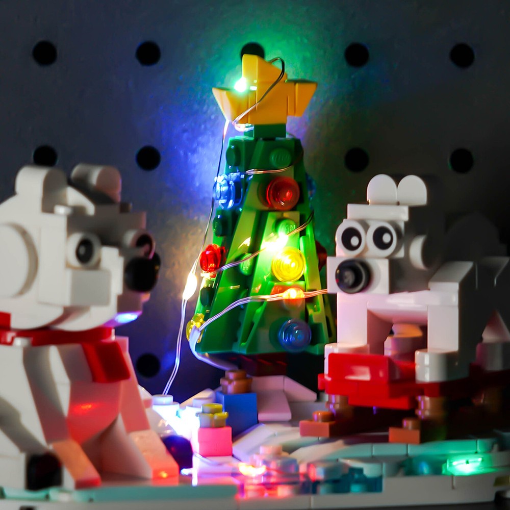 LocoLee LED Light Kit for Lego 40571 Wintertime Polar Bears Creative Lighting