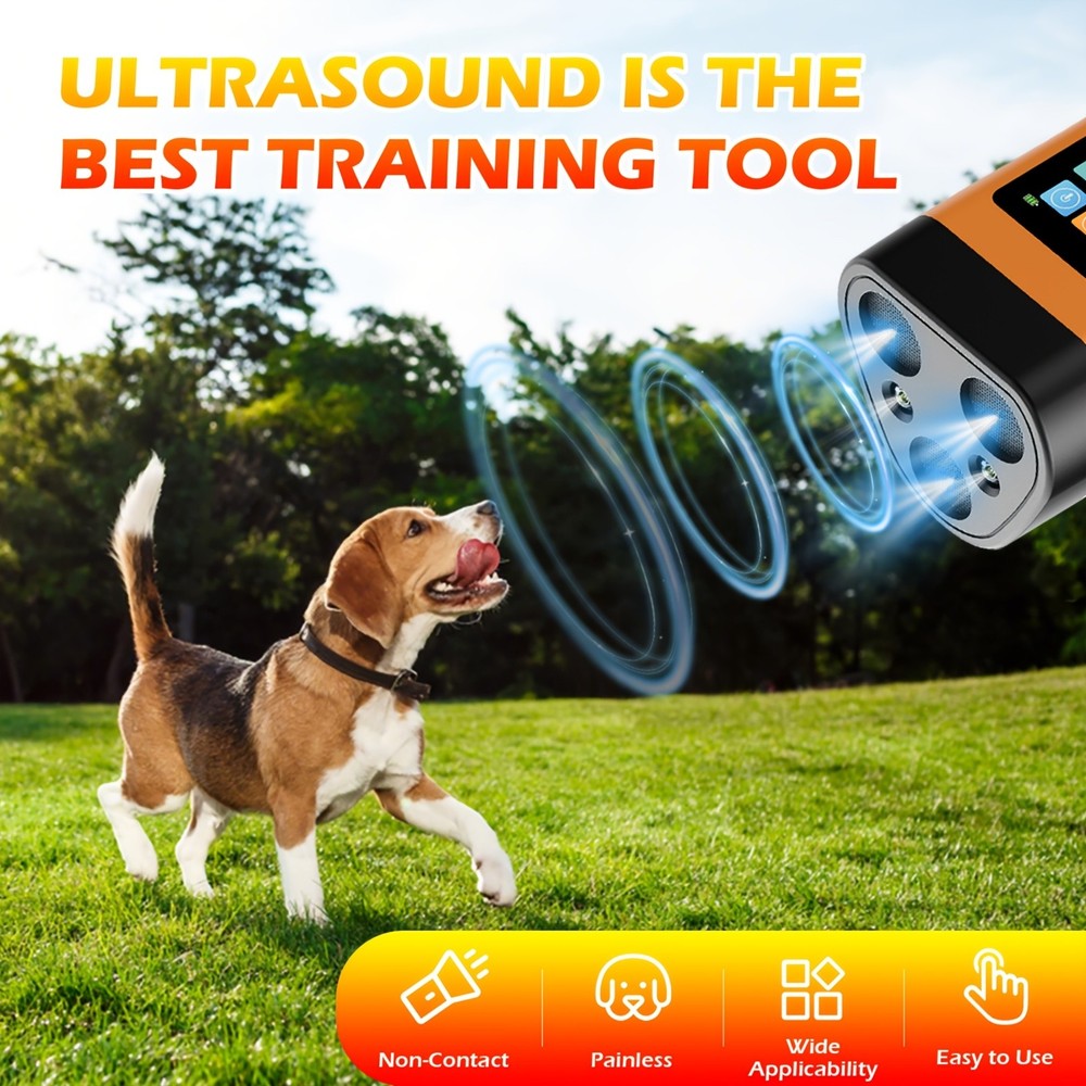 Non-Toxic Easy-To-Use Multi-Functional Adjustable Pet Anti-Barking Training Tool
