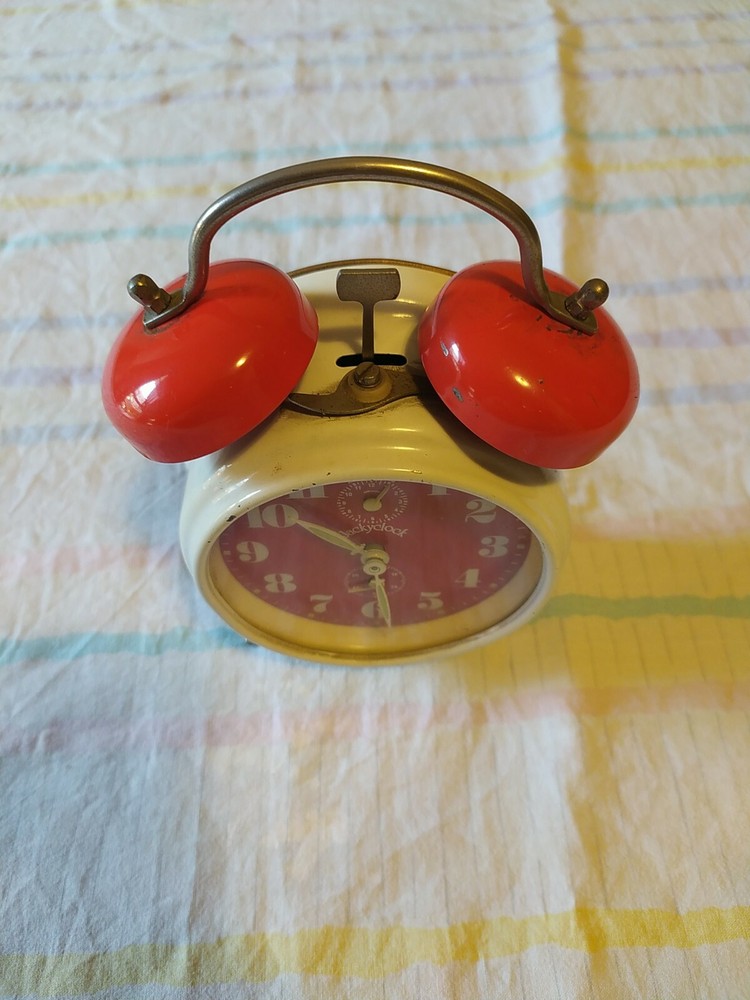 Old Jackyclock Brand Working Double Bell Alarm Clock