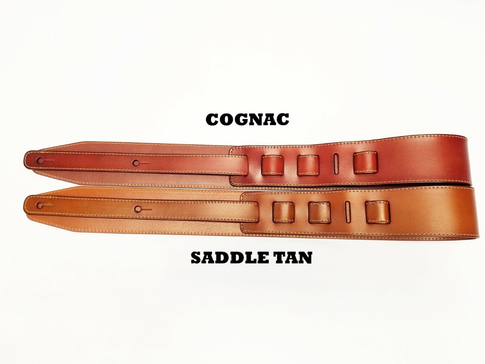 Genuine leather Guitar strap 2.5” wide.