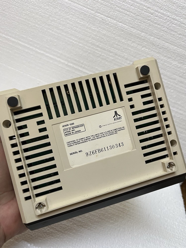 atari 1020 powers on untested beyond that