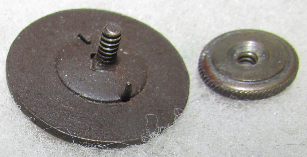 WW1 US 1st Regt. Collar Disc with nut. 13th Div.