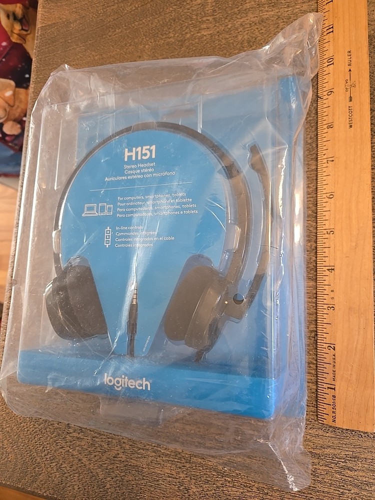 Logitech H151 Stereo Multi Device Headset with In Line Controls New OEM See All