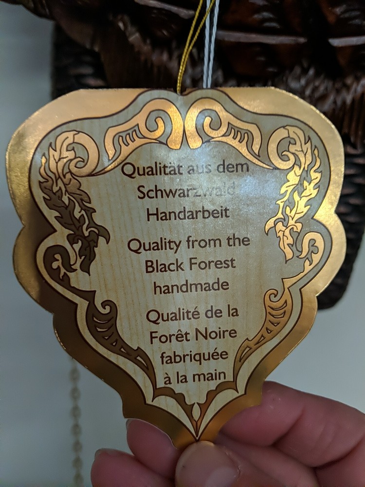 Hones 8 Day Dead Hunter Cuckoo Clock Black Forest Germany