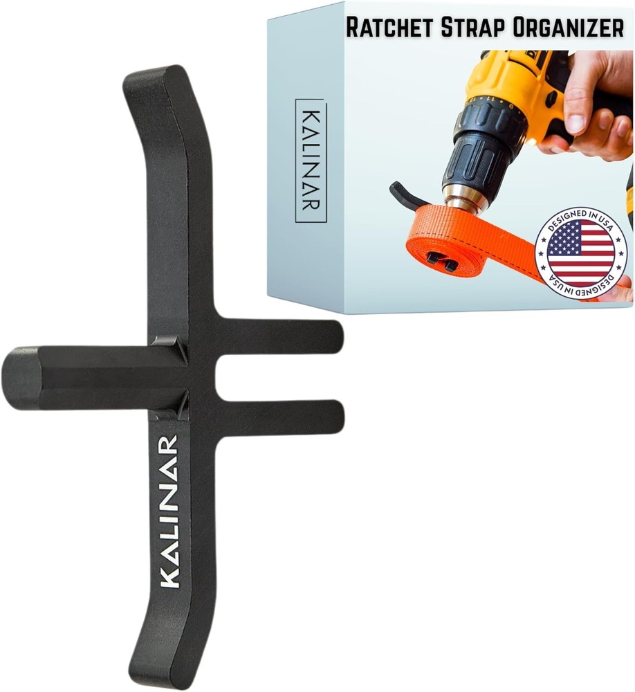 Ratchet Strap Winder Drill Bit Attachment | Heavy Duty Small, Yellow