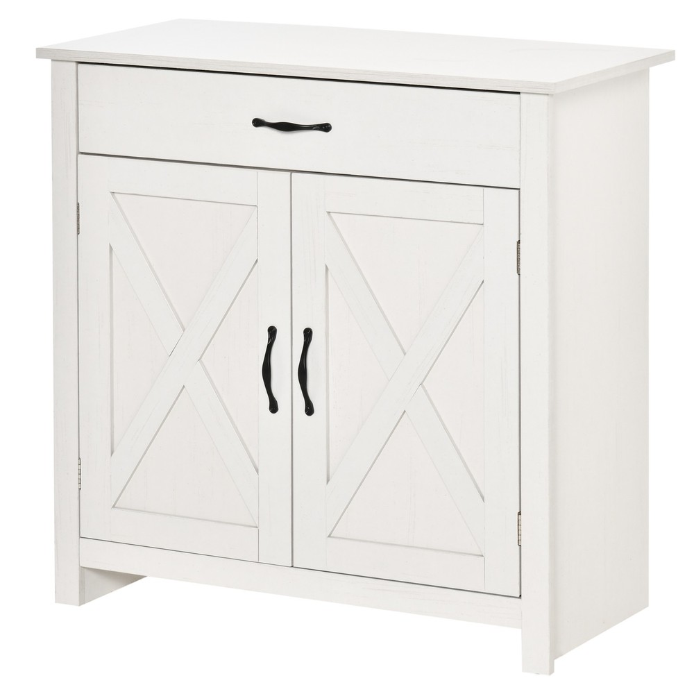 32" Modern Farm Style Sideboard Storage Buffet Server Cabinet Organizer