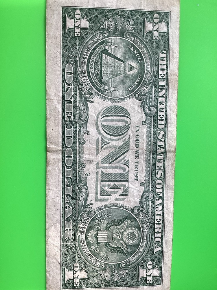 One Dollar 2017 A Inking Error.