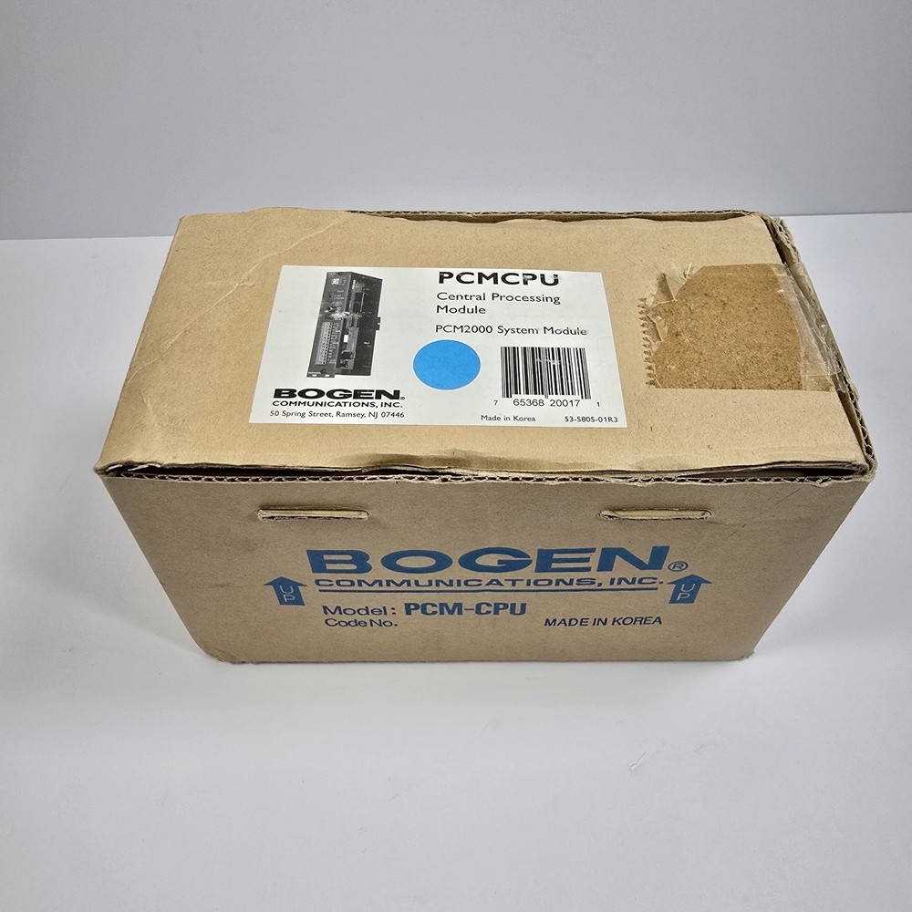 Bogen Model PCMCPU Central Processing Module PCM2000 System Module