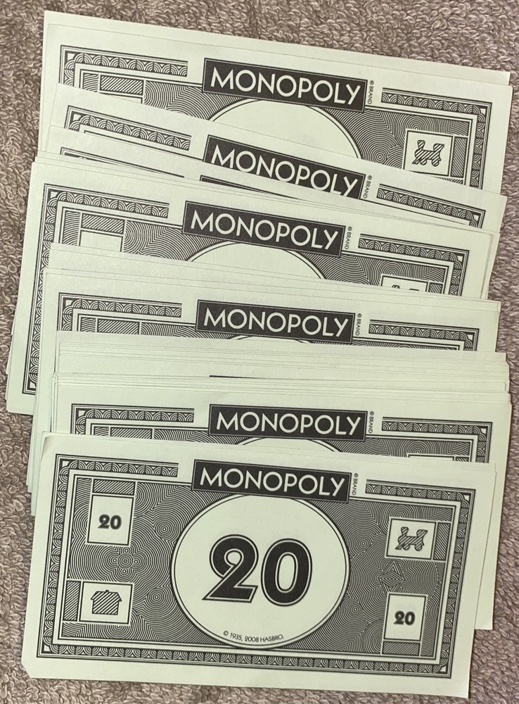 Monopoly 2008 Board Game - Replacement Piece - (30) 20 Bills