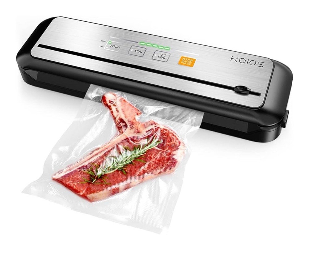 KOIOS Vacuum Sealer Machine 90Kpa Automatic Food Sealer Cutter Pulse Function