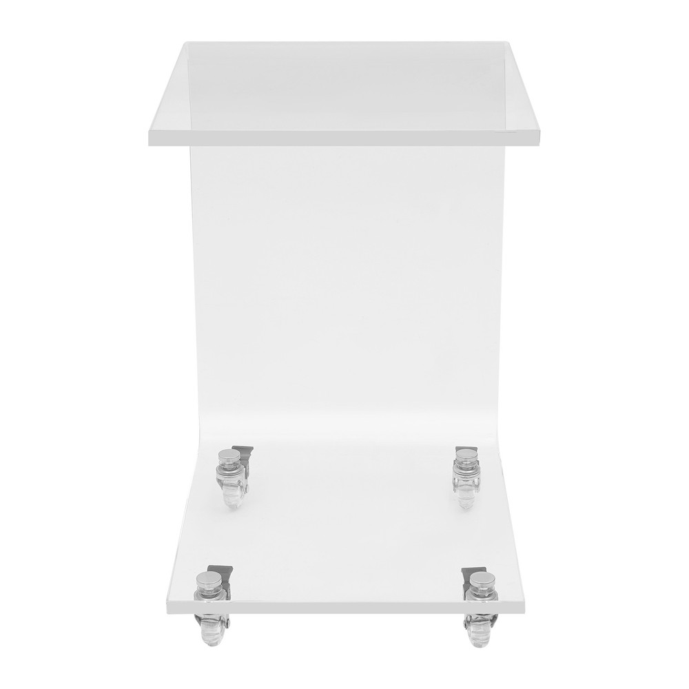 C-Shaped Side Table, Acrylic End Table, Couch Side Table