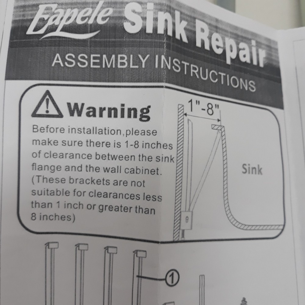 Undermount Sink Repair Kit Sink Brackets Fallen Sink Support 5pcs Support Rods
