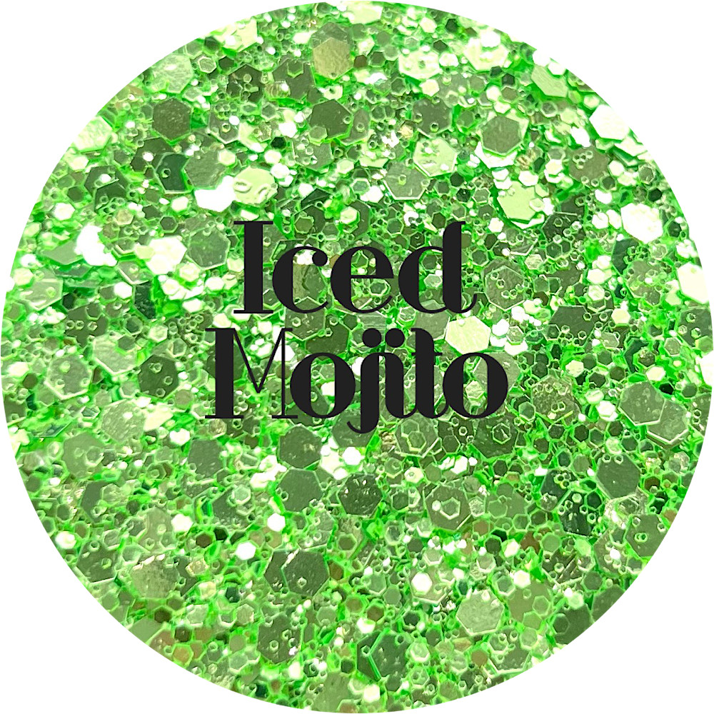 Premium Polyester Glitter - Green Chunky Mix