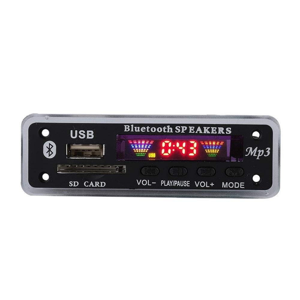 DC 5V/12V Bluetooth 5.0 Audio Decoder Board Audio Module USB AUX SD FM Radio ...
