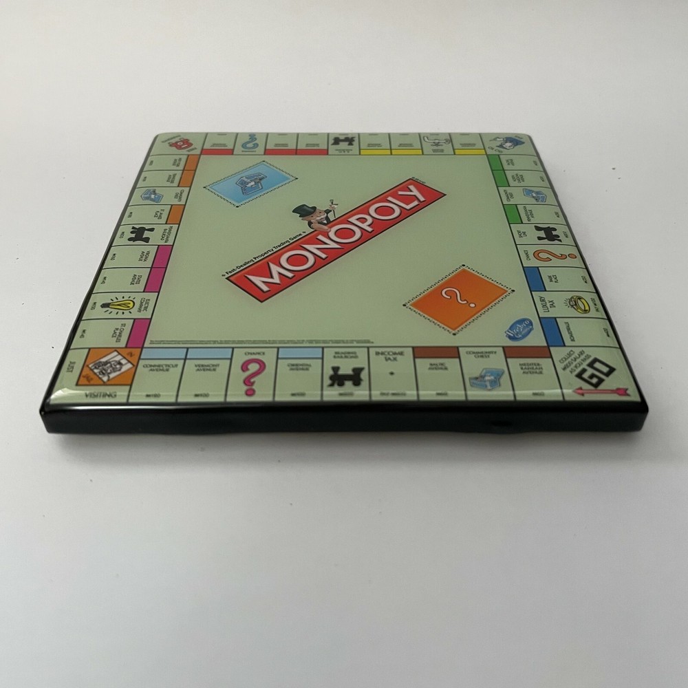 MONOPOLY BOARD Custom Ceramic Tile COASTER Barware Cork Games