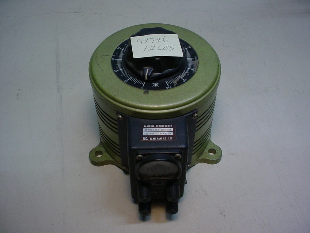 Variable transformer 0-130volt 10 amps with meter