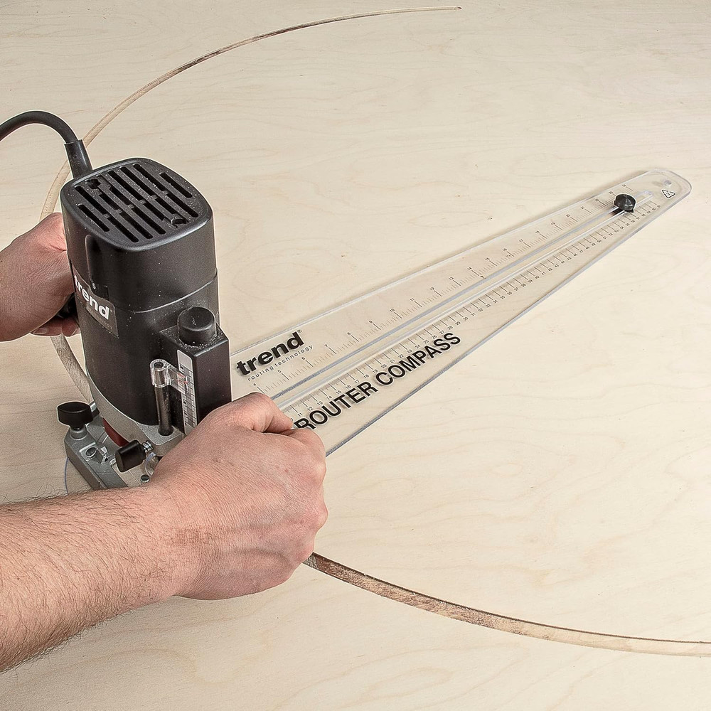 Router Compass for Precise Circle and Arc Cutting, R/COMPASS/A
