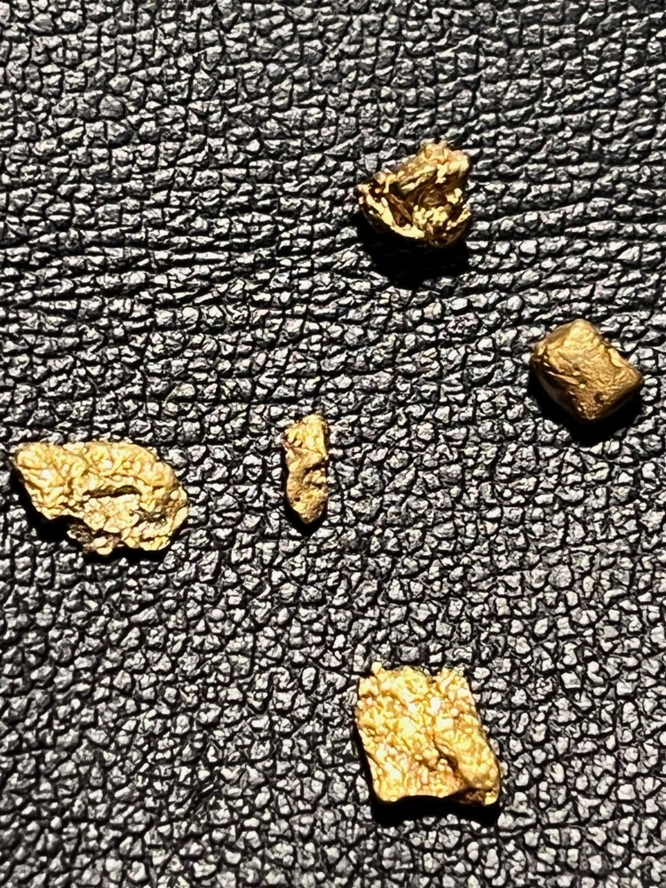 5 ALASKA GOLD NUGGETS 1.05 GRAMS SMALL/MEDIUM SIZE NICE