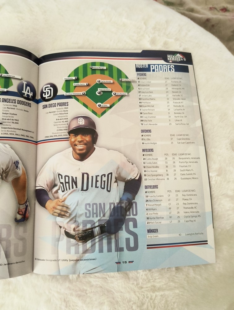 2018 Dodgers/Padres Monterrey Mexico Program