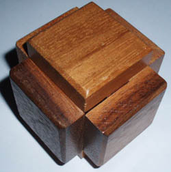 Interlock-3 wood brain teaser puzzle