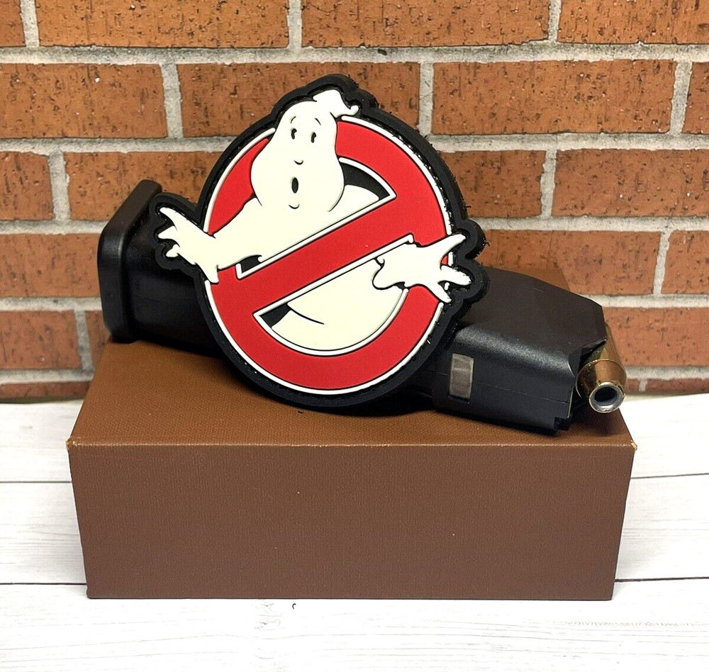 Tactical PVC Patch - Ghostbuster Patch - Hook Loop Ghost Glow in Dark Patch