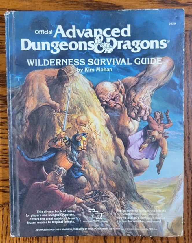 Advanced Dungeons & Dragons Wilderness Survival Guide by Kim Mohan